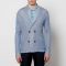 Canali Men's Knitted Jacket - Light Blue