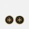 Tory Burch Kira Enamel Circle-Stud Earrings