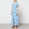 RIXO Women's Aspen Midi Dresses - Blue Scandi - UK 6