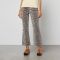 Ganni Leopard-Print Cotton-Blend Denim Jeans - W27