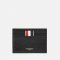 Thom Browne Unisex Single Card Holder - Black