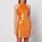 De La Vali Women's Fuego Dress - Orange Sequin - UK 14