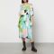 Stine Goya Kian Belted Gauze Midi Dress - XXS
