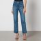Good American Good Curve Stretch-Denim Straight-Leg Jeans - US 2/UK 6