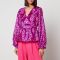CRAS Monin Heart Print Satin Shirt - EU 34/UK 6