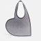 Coperni Mini Heart Crystal-Embellished Leather Tote Bag