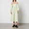 Damson Madder Edwina Floral-Print Cotton Midi Dress - UK 10