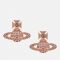 Vivienne Westwood Carmela Bas Relief Rose Gold-Tone Earrings