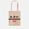 A.P.C. Lou Logo Coated-Canvas Tote Bag