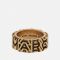 Marc Jacobs Monogram Engraved Gold-Tone Ring - 6
