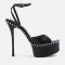 Alexander Wang Women's Nova 145 Leather Platform Sandals - UK 4