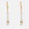 Anni Lu Gold-Tone and Glass Pearl Hoop Earrings