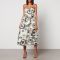 Stine Goya Abby Floral-Print Satin Midi Dress - XS