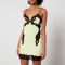 Alexander Wang Embroidered Mesh and Cotton-Terry Mini Dress - US 4/UK 8