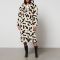 Jakke Katie Printed Faux Fur Coat - M