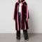 Jakke Kelly Striped Faux Fur Coat - S