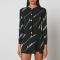 Rotate Birger Christensen Kiaan Logo-Embellished Cotton Cardigan - DK 34/UK 6