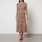 Rixo Cerise Leopard-Print Jersey Midi Dress - UK 18