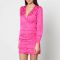 Rixo Golden Silk-Blend Mini Dress - UK 6