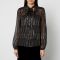 Rixo Moss Satin-Jacquard Lurex Blouse - UK 8