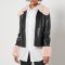 Jakke Brittany Cropped Faux Leather Jacket - M