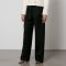 Anine Bing Carrie Twill Wide-Leg Trousers - W34