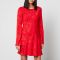 Kitri Faye Floral-Jacquard Mini Dress - UK 14