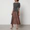 Rixo Meg Leopard-Print and Polka-Dot Chiffon Maxi Dress - S/UK 10