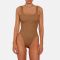 Hunza G Square Neck Stretch-Seersucker Swimsuit