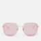 Gucci Rose-Tone Metal D-Frame Sunglasses
