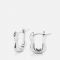 Jenny Bird Squiggle Silver-Plated Huggie Earrings