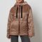 Max Mara The Cube Dali Hooded Quilted Shell Jacket - UK 12