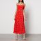 Kitri Velma Floral-Print Lenzing™ EcoVero™ Viscose-Blend Midi Dress - UK 14