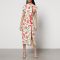 Kitri Leia Floral-Print Satin-Crepe Midi Dress - UK 6