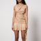 De La Vali Hotfix Sequined Stretch-Jersey Mini Dress - UK 14