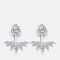 Carat London Suriya White Gold-Plated Earrings