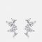 Carat London Kira White Gold Plated Sterling Silver Stud Earrings