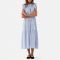 Lollys Laundry Harriet Striped Cotton-Poplin Maxi Dress - XL