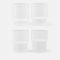 Ferm Living Ripple Glasses - Set of 4 - Frosted