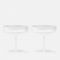 Ferm Living Ripple Champagne Saucers - Set of 2 - Frosted