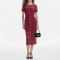 Self-Portrait Guipure Lace Midi Dress - UK 6