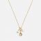 Coach Cluster Gold-Tone Charm Necklace