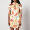 Kitri Gretchen Floral-Print Satin-Jacquard Mini Dress - UK 14