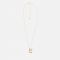 Astrid & Miyu Initial Bold 18K Gold-Plated Necklace
