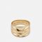 Daisy London X Polly Sayer Chunky Tidal Gold-Plated Ring - M