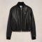 AMI Padded Leather Biker Jacket - M