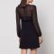 Max Mara Studio Jader Semi-Sheer Silk Crepe Dress - UK 10