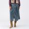 Lollys Laundry Isa Midi Denim Skirt - S