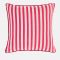 Anna + Nina Magenta Striped Cushion