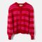 Damson Madder Cece Intarsia-Striped Knit Cardigan - UK 16